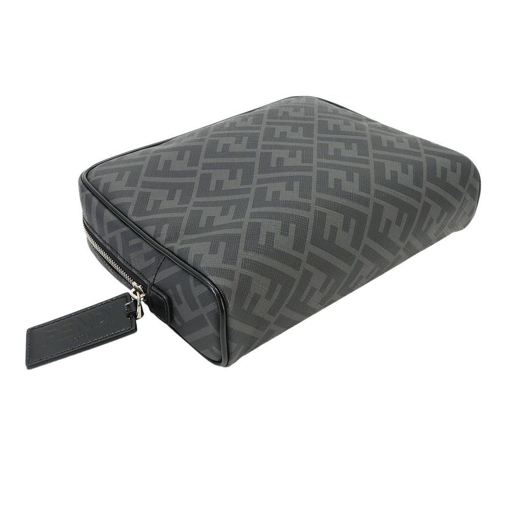 Fendi Zucca Clutch Pouch Gray — view 4