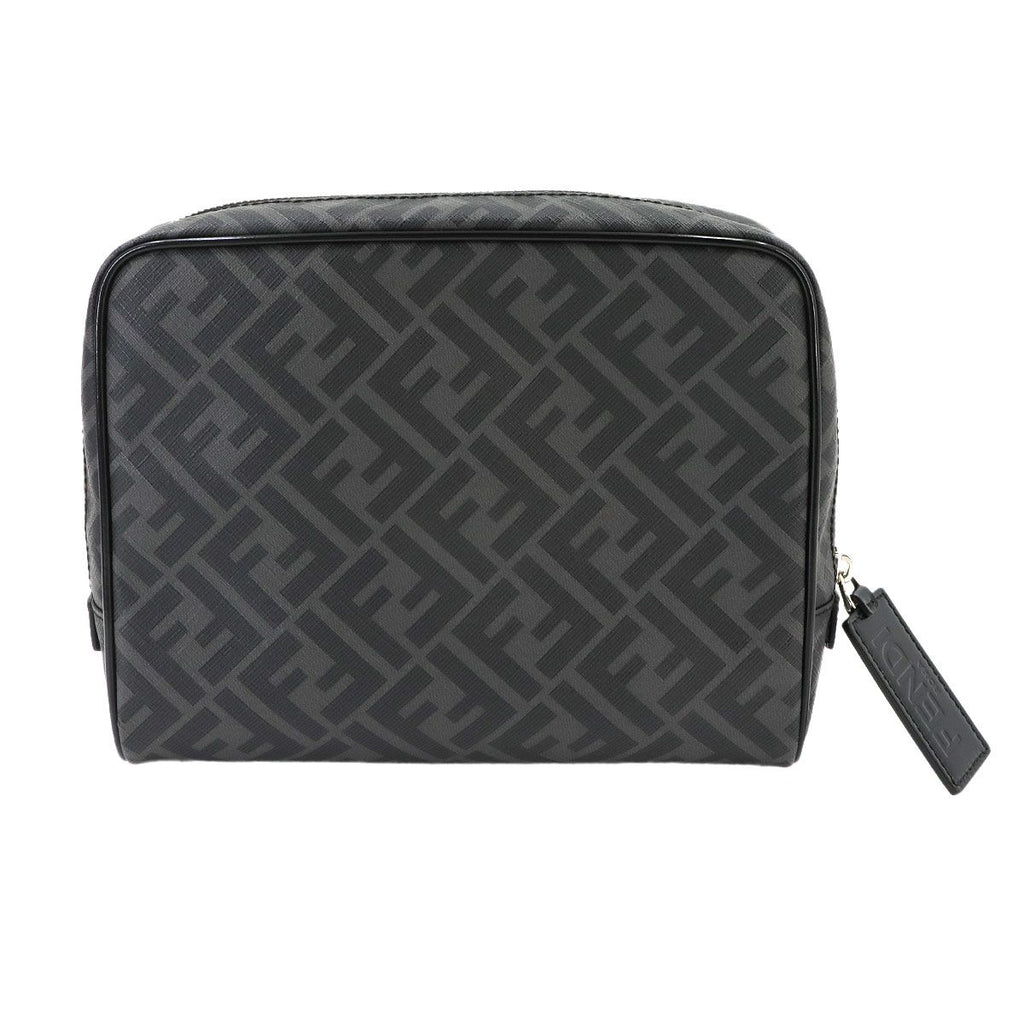 Fendi Zucca Clutch Pouch Gray — view 2