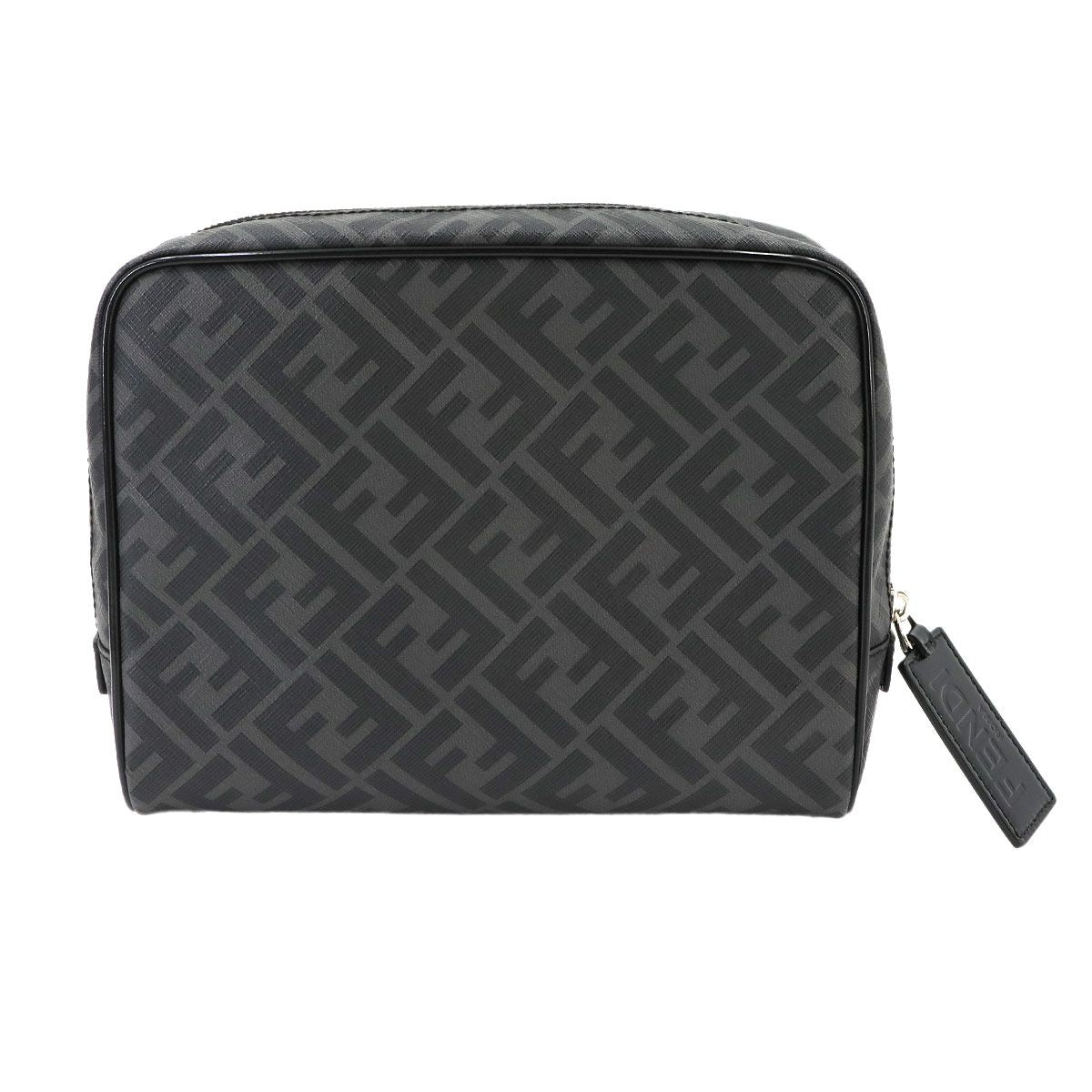 Fendi Zucca Clutch Pouch Gray — view 2