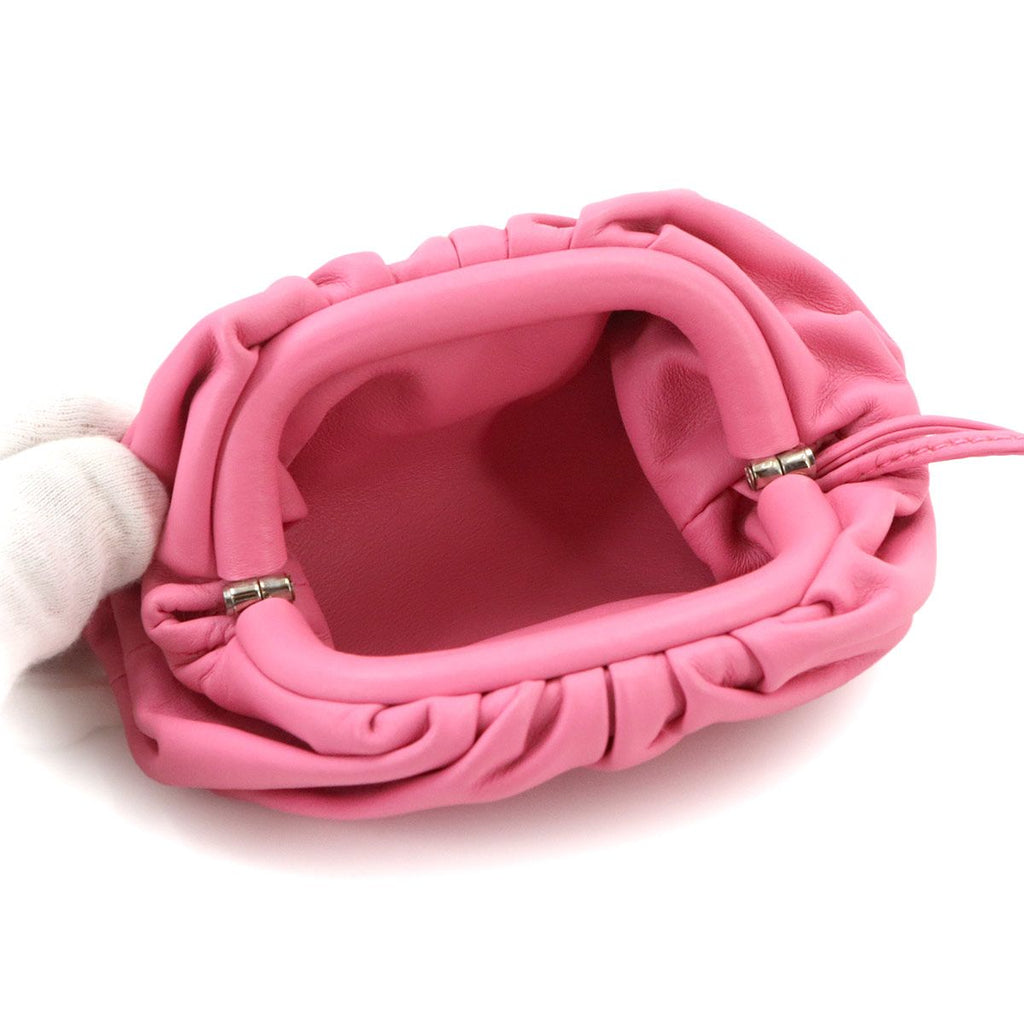 Bottega Veneta the Pouch Coin Purse Leather Pink — view 7