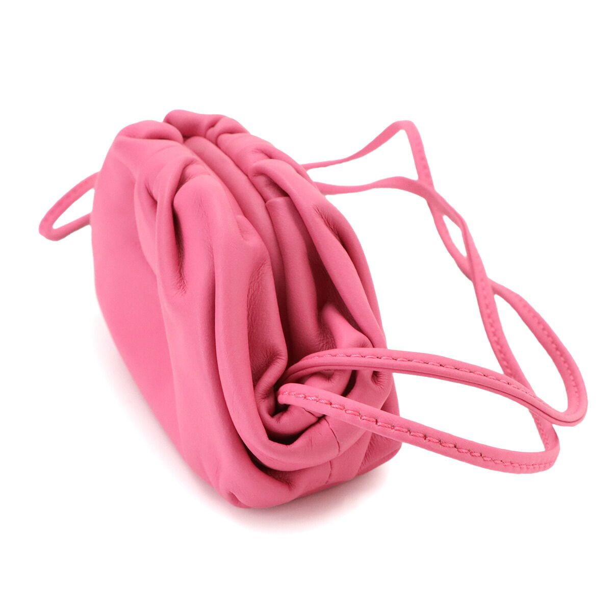 Bottega Veneta the Pouch Coin Purse Leather Pink — view 4