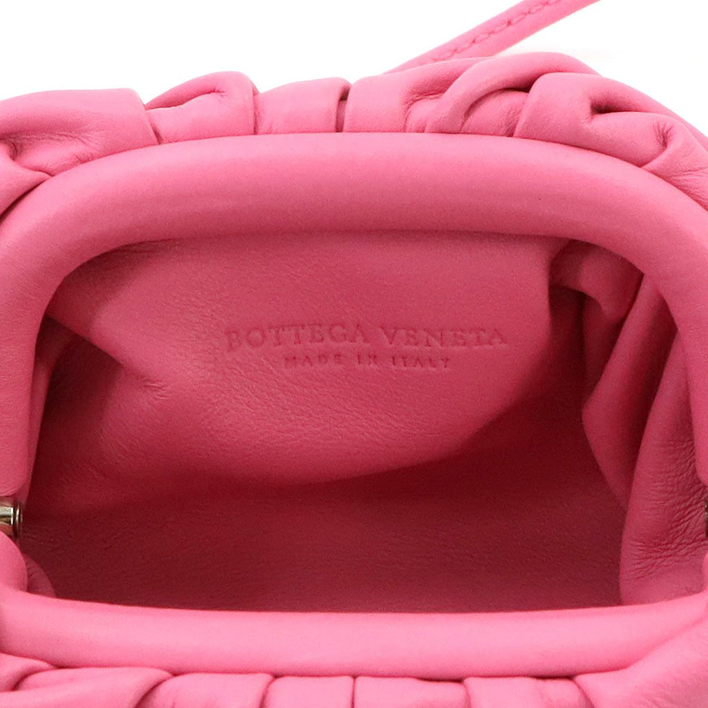 Bottega Veneta the Pouch Coin Purse Leather Pink — view 8