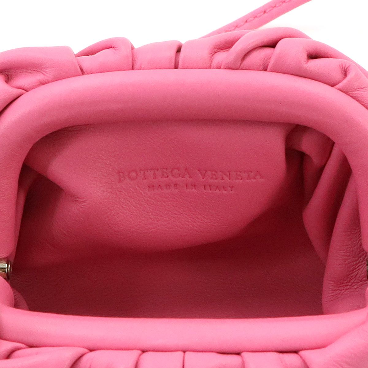 Bottega Veneta the Pouch Coin Purse Leather Pink — view 8