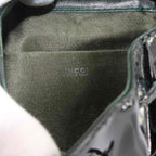 Gucci Bamboo Backpack Enamel Black Silver — view 7