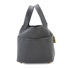 Hermes Picotin Lock 18 PM Cargo Pocket Toilegoeran Swift Ardoise Gold Handbag — view 3