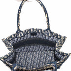 Dior Book Tote Bag Medium Oblique Canvas Navy — view 6
