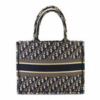 Dior Book Tote Bag Medium Oblique Canvas Navy — view 2