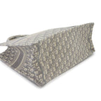 Dior Book Tote Bag Large Oblique Canvas Gray Ecru White — view 5