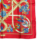 Hermes Scarf Unie Brodee Gray Cashmere Logo — view 6
