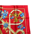 Hermes Scarf Unie Brodee Gray Cashmere Logo — view 4