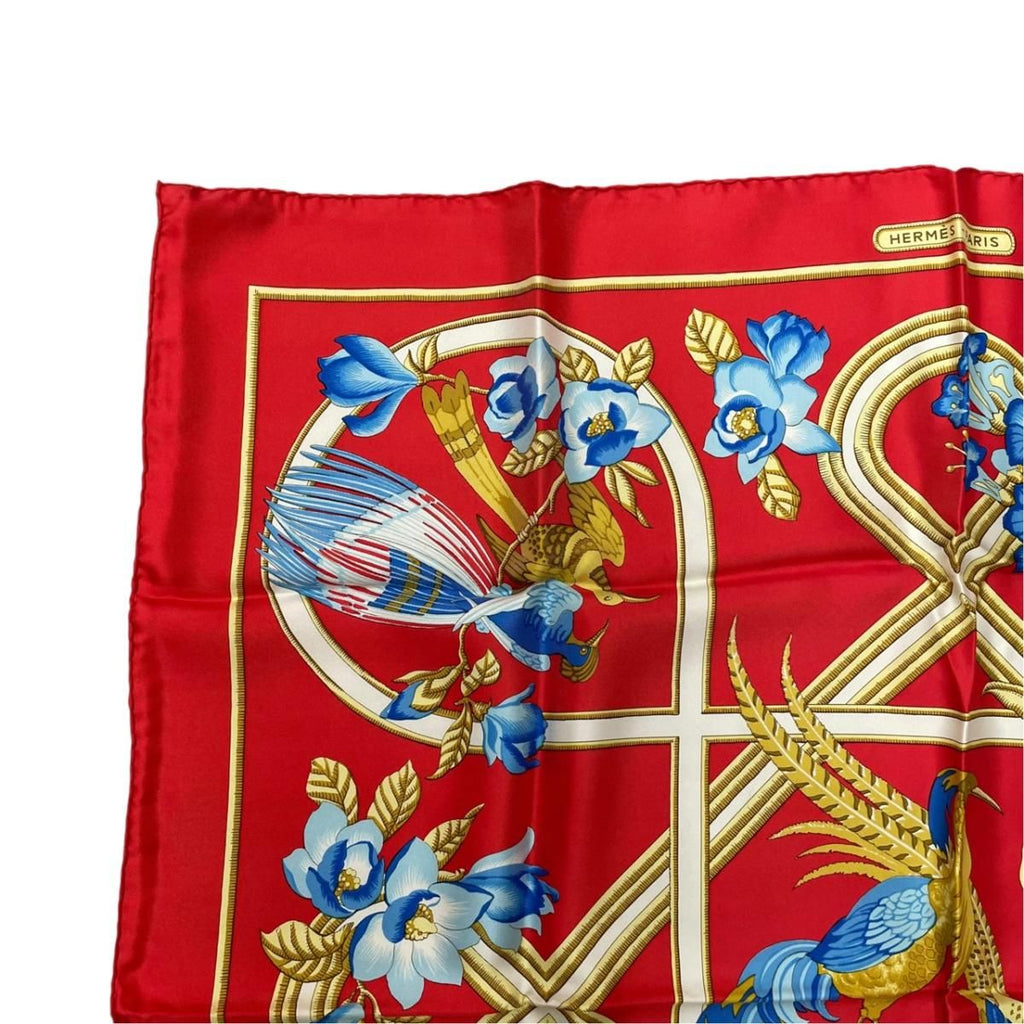 Hermes Scarf Unie Brodee Gray Cashmere Logo — view 3