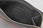Loewe Coin Purse Card Case Puzzle Fragment Mini Wallet Rose Brown — view 8