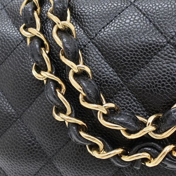 Chanel Caviar Quilted Double Flap Bag Chain — view 4