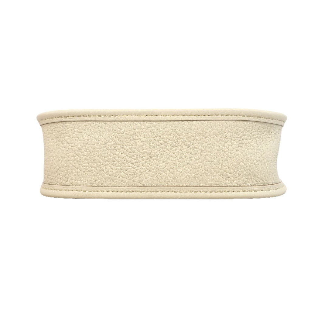 Hermes Shoulder Bag Evelyne TPM Taurillon Clemence Beton Gold — view 3