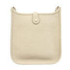 Hermes Shoulder Bag Evelyne TPM Taurillon Clemence Beton Gold — view 7