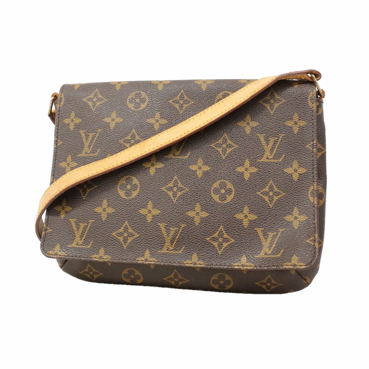 Louis Vuitton Shoulder Bag Monogram Musette Tango Short Strap Brown
