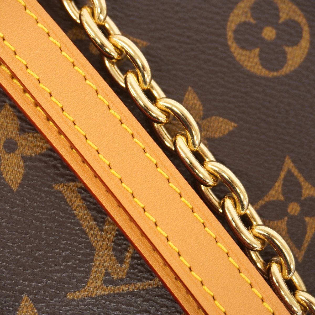 Louis Vuitton Handbag Monogram Wallet on Chain Ivy Brown 2-Way — view 6