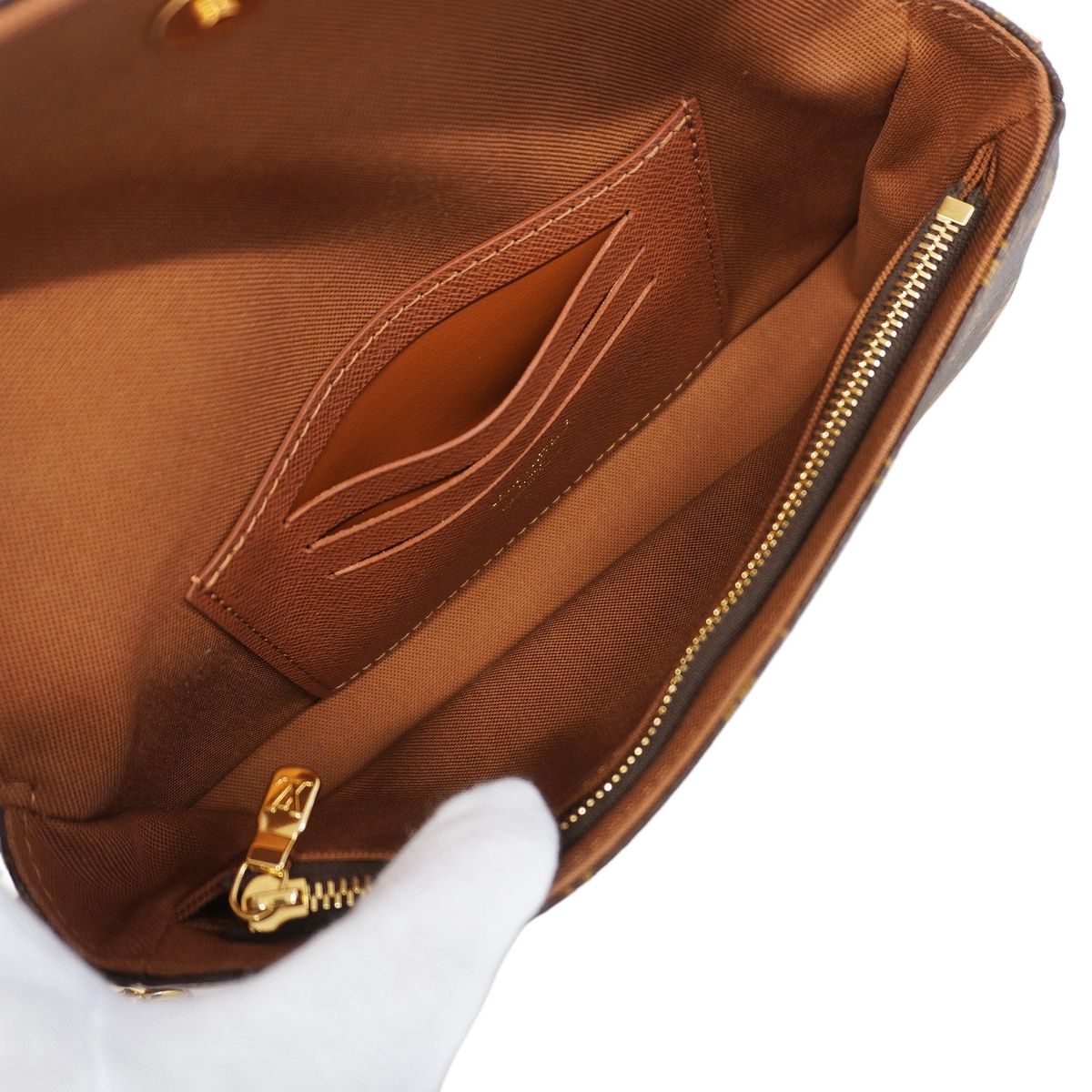Louis Vuitton Handbag Monogram Wallet on Chain Ivy Brown 2-Way — view 4