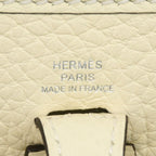 Hermes Shoulder Bag Evelyne TPM Taurillon Clemence Cream Silver — view 5