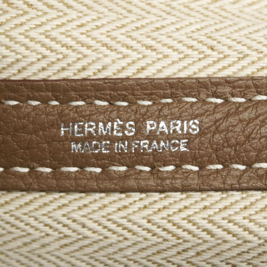 Hermes Tote Bag Garden Party PM Negonda Etoupe Silver — view 5