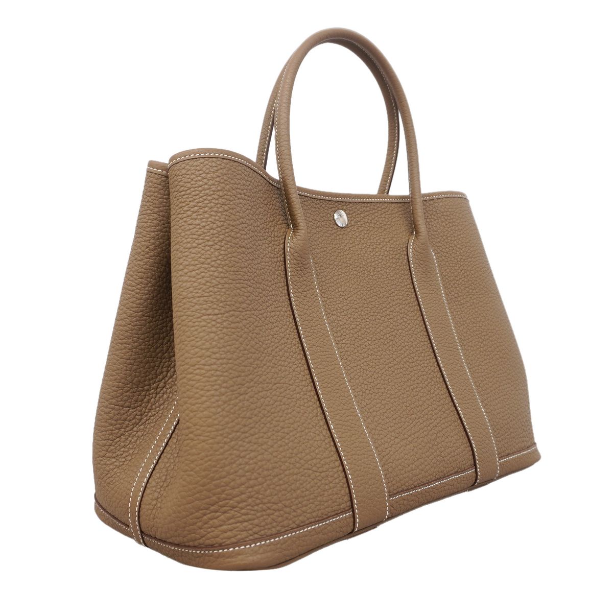 Hermes Tote Bag Garden Party PM Negonda Etoupe Silver — view 2