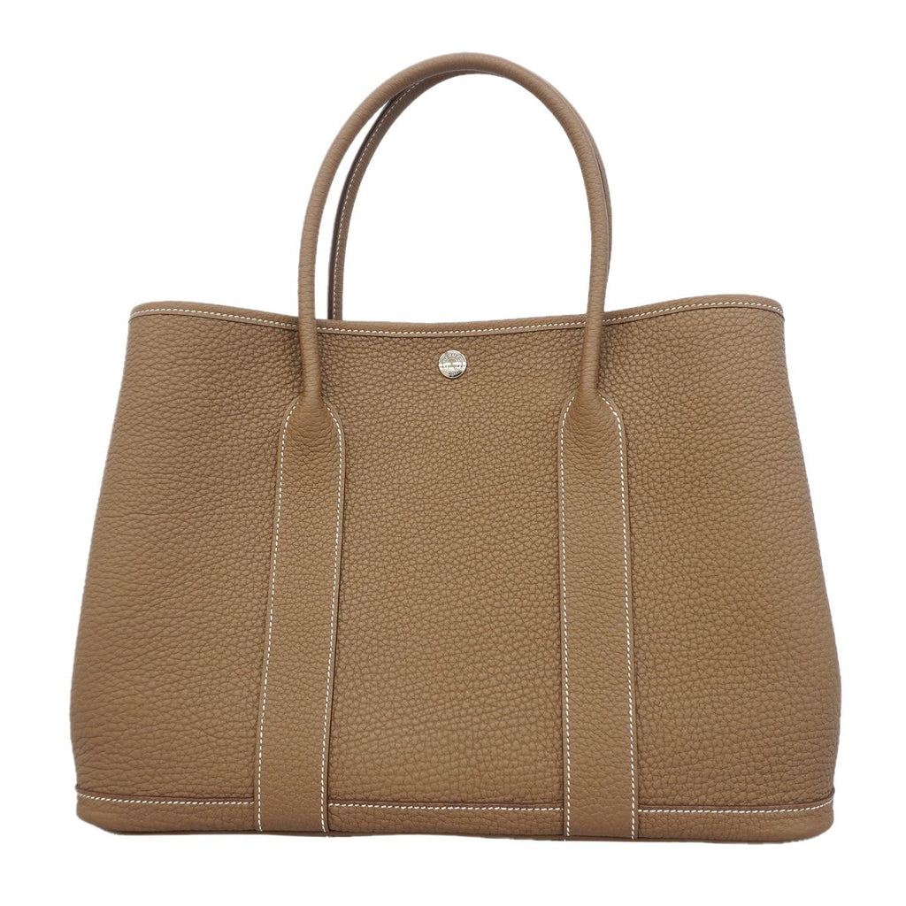 Hermes Tote Bag Garden Party PM Negonda Etoupe Silver