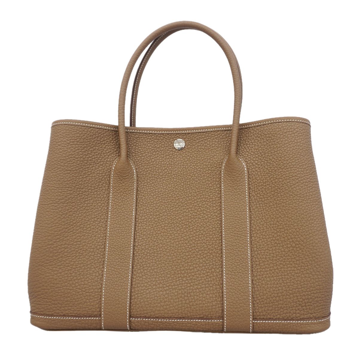 Hermes Tote Bag Garden Party PM Negonda Etoupe Silver