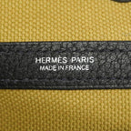 Hermes Tote Bag Garden Party TPM Toile Officier Black Beige Silver — view 5