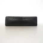Chanel Shoulder Bag Quilted Lambskin Black Gold — view 3