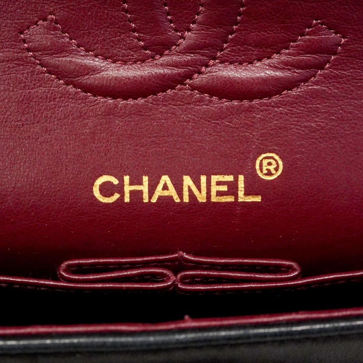 Chanel Shoulder Bag Quilted Lambskin Black Gold — view 5