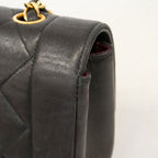 Chanel Shoulder Bag Diana Lambskin Black Gold — view 7