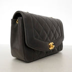 Chanel Shoulder Bag Diana Lambskin Black Gold — view 2