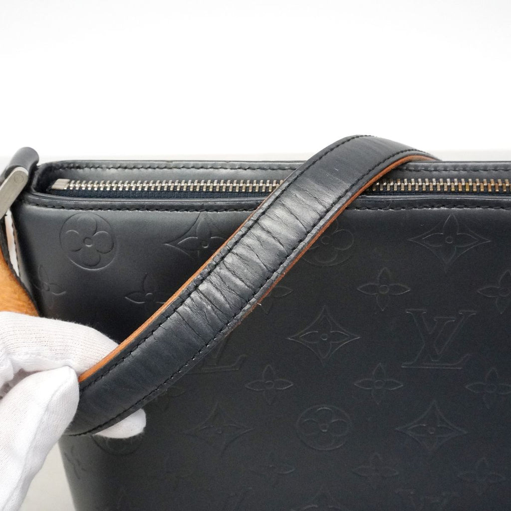 Louis Vuitton Shoulder Bag Monogram Matt Alston Blue — view 8