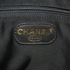 Chanel Chain Tote Bag Quilted Caviar Leather Black Gold — view 5