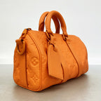 Louis Vuitton Handbag Monogram Taurillon Keepall Bandouliere 25 Orange 2-Way Bag — view 2