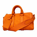 Louis Vuitton Handbag Monogram Taurillon Keepall Bandouliere 25 Orange 2-Way Bag