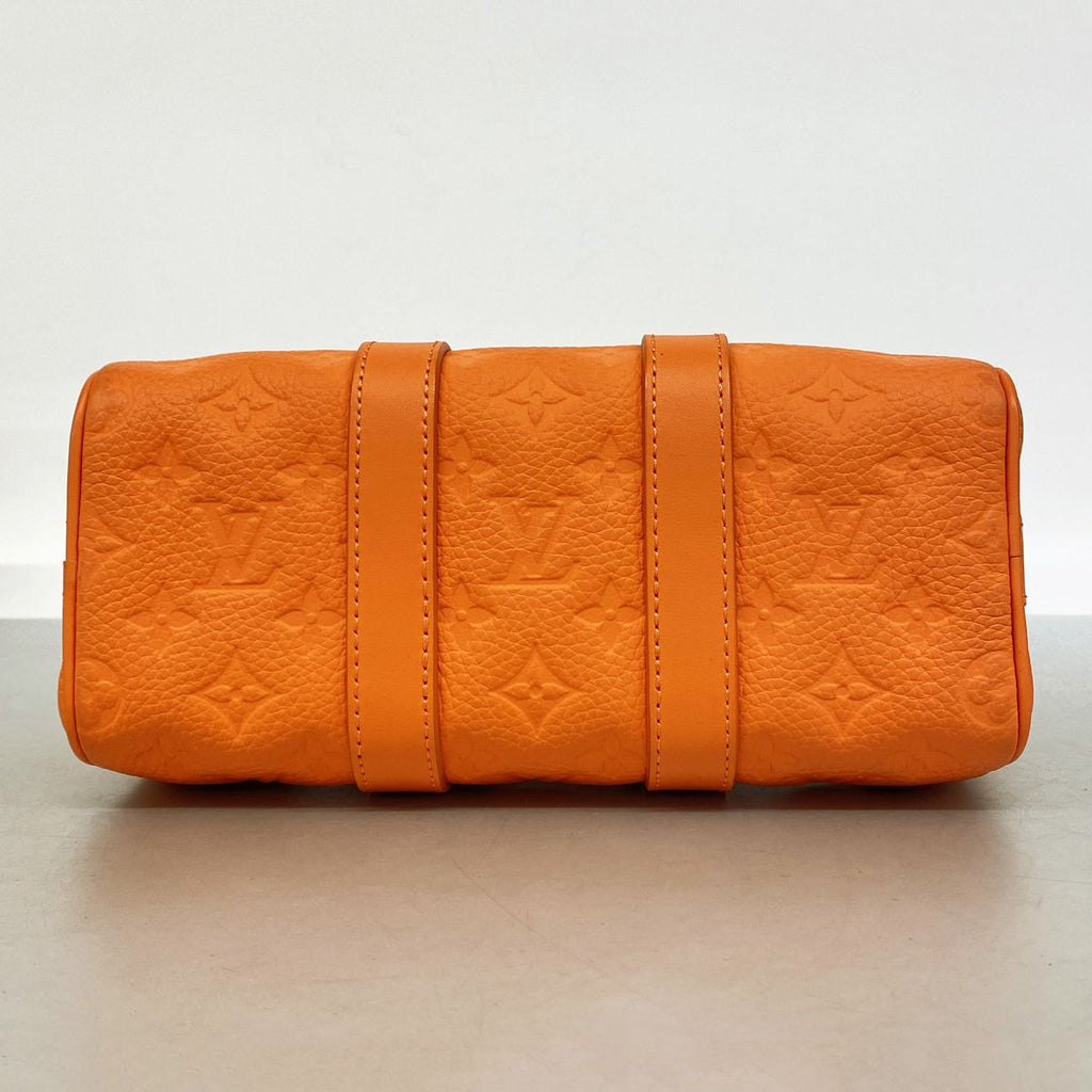Louis Vuitton Handbag Monogram Taurillon Keepall Bandouliere 25 Orange 2-Way Bag — view 3