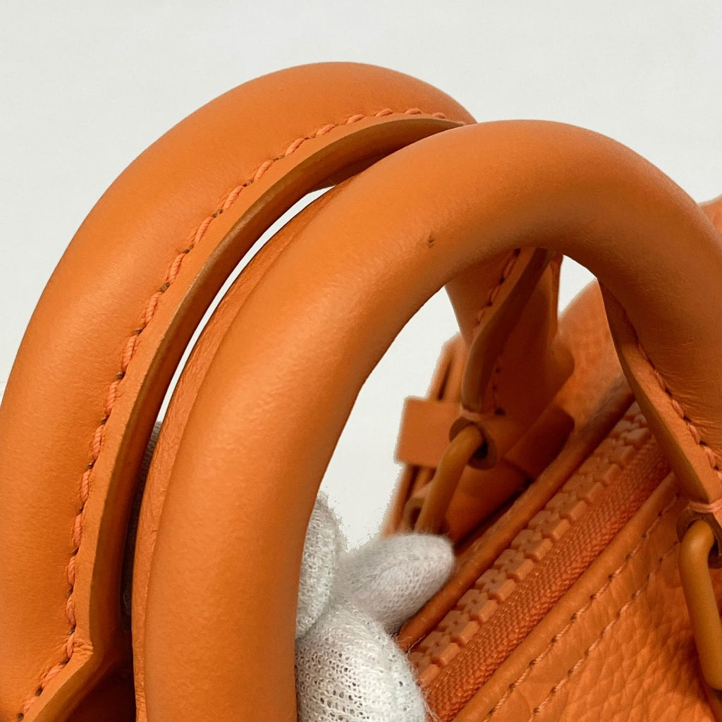 Louis Vuitton Handbag Monogram Taurillon Keepall Bandouliere 25 Orange 2-Way Bag — view 7