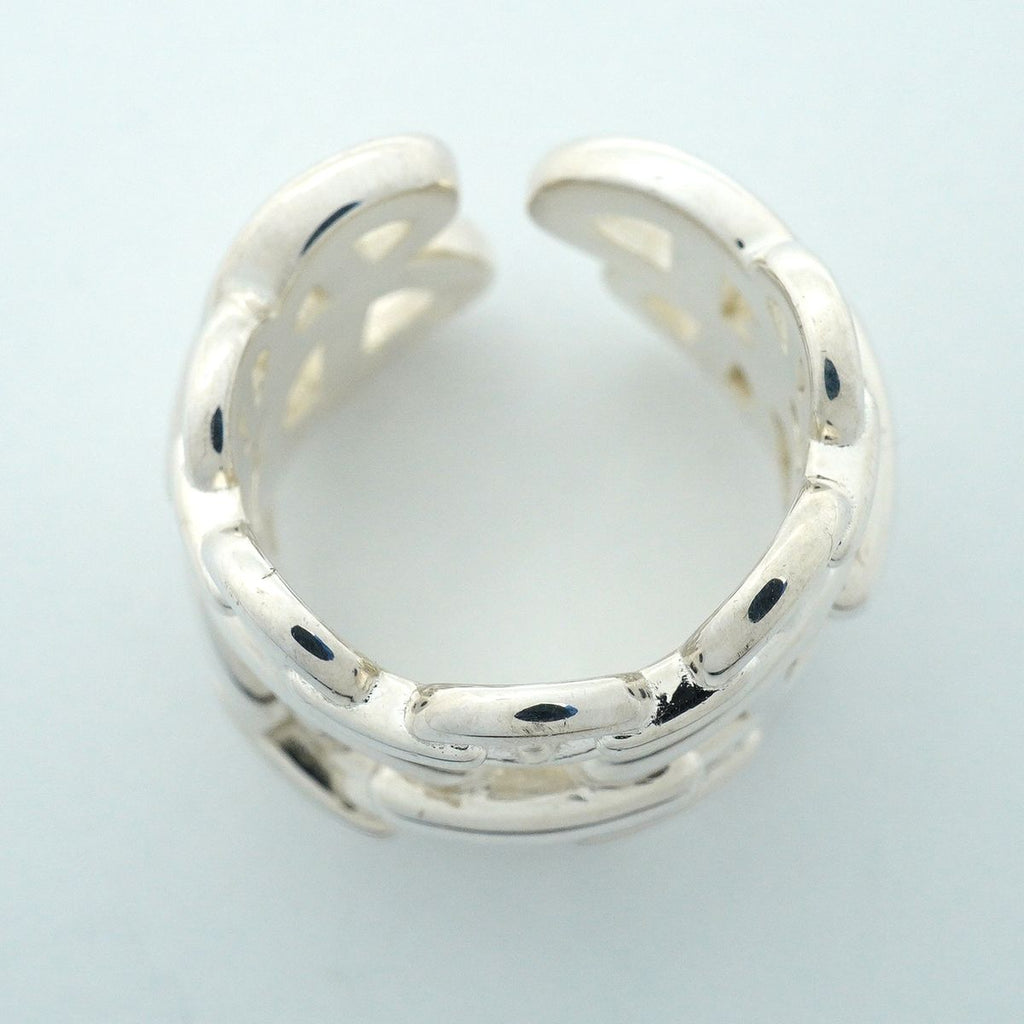 Hermes Ring Enchainee Chaine D'ancre 925 Sterling Silver — view 3