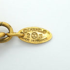 Chanel Necklace Vintage CC Logo Loupe Round Circle Gold Plated — view 5