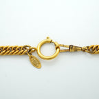 Chanel Necklace Vintage CC Logo Loupe Round Circle Gold Plated — view 4