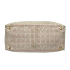 Chanel Tote Bag New Travel Line MM Pink Beige Leather — view 5