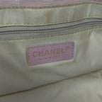 Chanel Tote Bag New Travel Line MM Pink Beige Leather — view 8