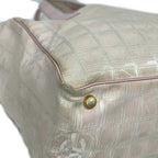 Chanel Tote Bag New Travel Line MM Pink Beige Leather — view 6