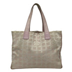 Chanel Tote Bag New Travel Line MM Pink Beige Leather — view 3
