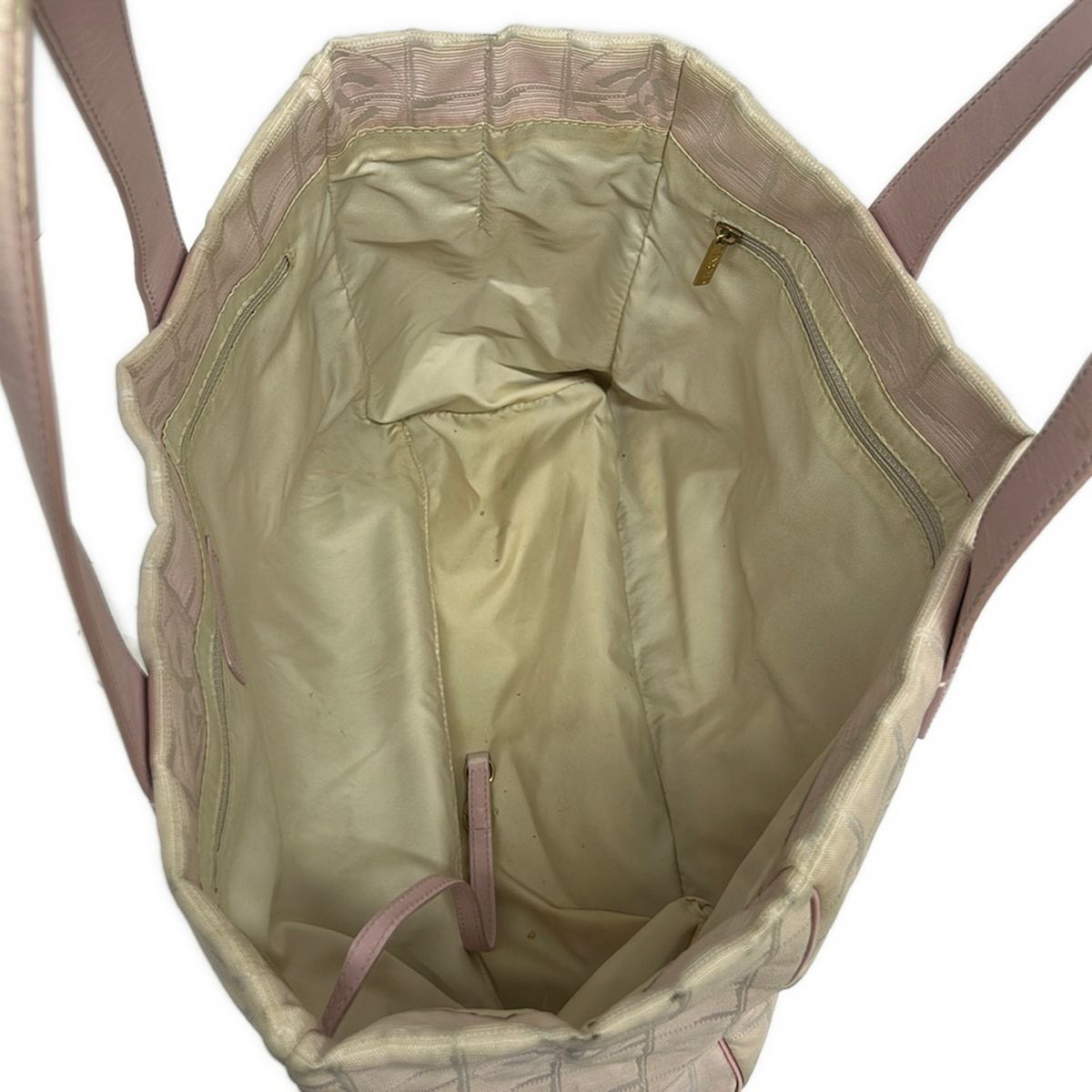 Chanel Tote Bag New Travel Line MM Pink Beige Leather — view 7