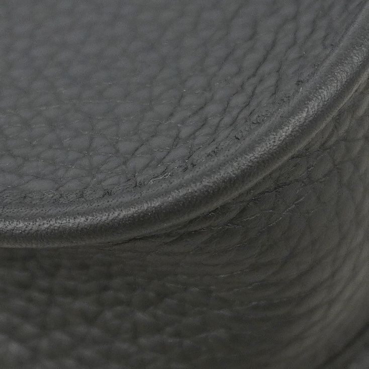 Hermes Shoulder Bag Evelyne TPM Taurillon Clemence Black Silver — view 6