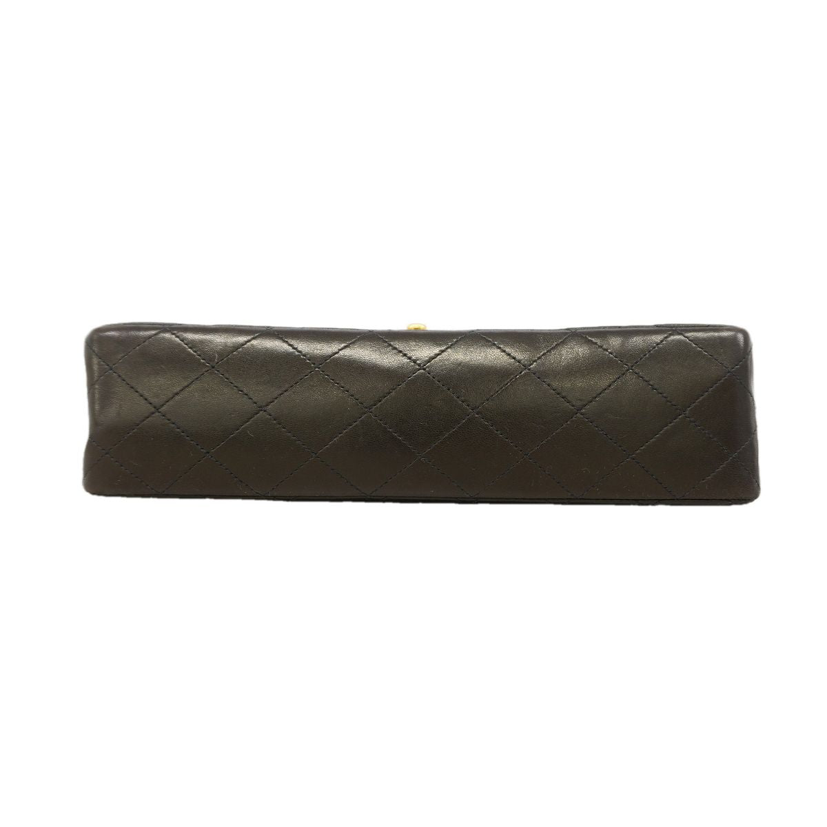 Chanel Shoulder Bag Quilted Lambskin Black Gold — view 3