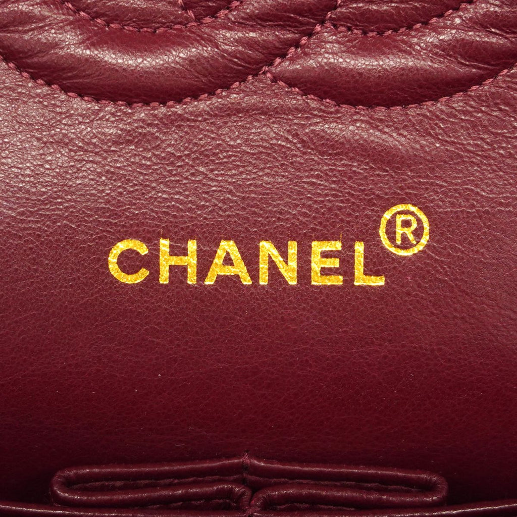 Chanel Shoulder Bag Quilted Lambskin Black Gold — view 5