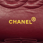 Chanel Shoulder Bag Quilted Lambskin Black Gold — view 5